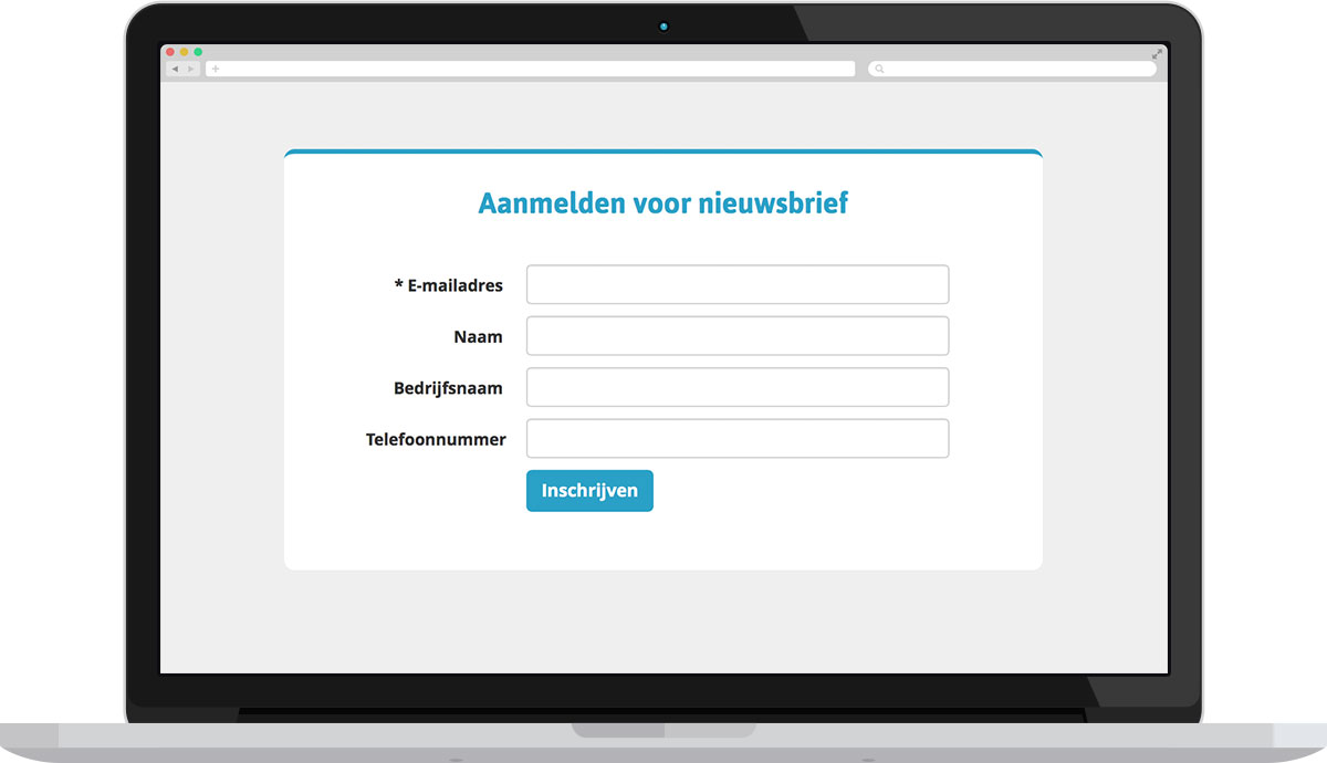 Werf nieuwe abonnees via je website